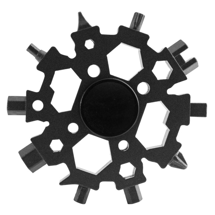 Multiherramienta universal portátil, 22 usos, acero inoxidable negro K900381