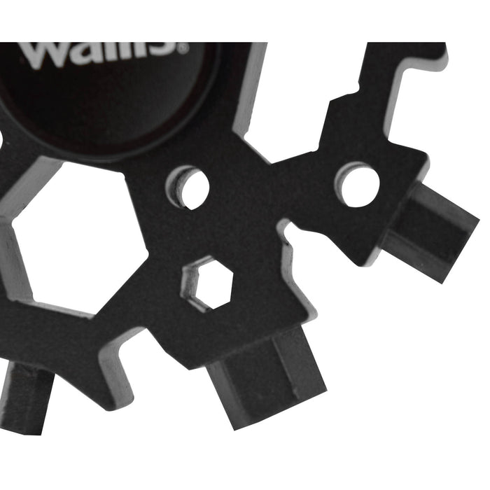 Multiherramienta universal portátil, 22 usos, acero inoxidable negro K900381