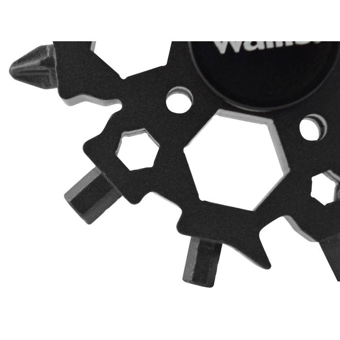 Multiherramienta universal portátil, 22 usos, acero inoxidable negro K900381